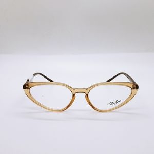 Transparent light brown Ray-ban Rx frames